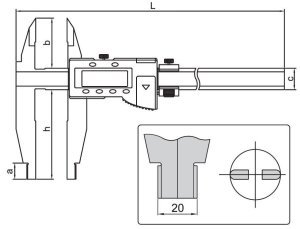 Dijital Kumpas 131 Serisi 150mm - 0-1000mm