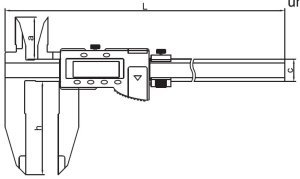 Dijital Kumpas 150 Serisi - Büyük Boy 100mm - 0-450mm