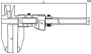 Dijital Kumpas 150 Serisi - Büyük Boy 100mm - 0-600mm