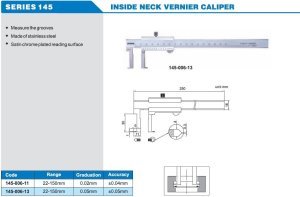 Mekanik İç Çap Kanal Kumpası 145 Serisi 0.02mm