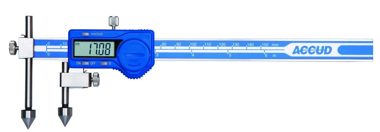 Dijital Merkez Mesafesi Ölçüm Kumpası 151 Serisi 0-150mm