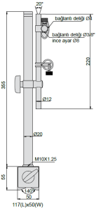 Manyetik Stand Hassas Ayarlamalı 355mm - Geniş Taban