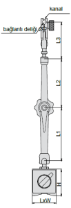 Üniversal Manyetik Stand Hassas Ayarlamalı 287mm