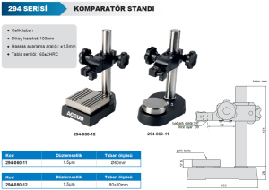 Komparatör Standı 294 Serisi - Kare Taban