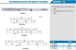 Derinlik Kumpasları İçin Uzatma Köprüsü 260mm