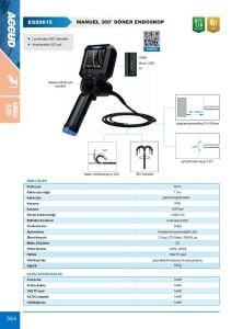 Endoskop Manuel 360° döner