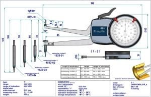 H2M50 Mekanik İç Çap Kanal Komparatörü 50-100 mm