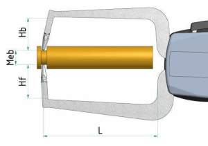 K450 Dijital Dış Çap Kanal Komparatörü 0-50 mm