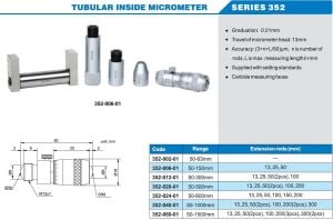 Boru Tipi İç Çap Mikrometresi 50-150mm