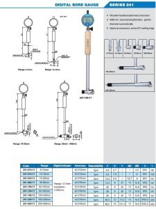 Dijital Silindir Komparatörü 0.002mm 241 Serisi 50-100mm