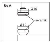 Mekanik Kalınlık Komparatörü Yüzeysel Temas 444 Serisi 0-20mm