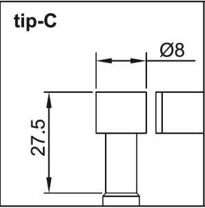 Dijital Silindirik Uçlu Boru Et Kalınlığı Mikrometresi 380 Serisi C