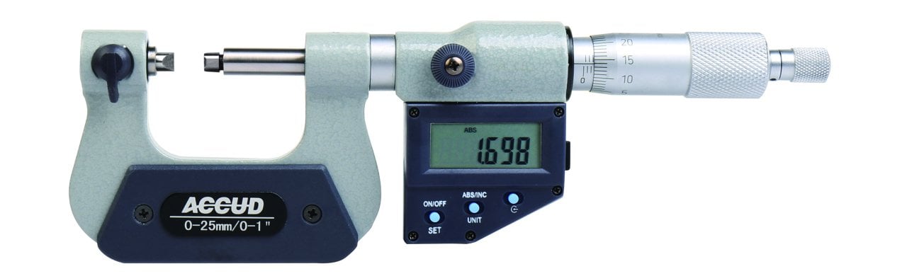 Dijital Bölüm Dairesi Mikrometresi 333 Serisi 0-25 mm