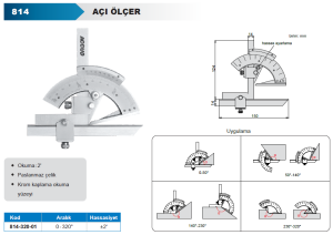 Açı Ölçer 814 Serisi