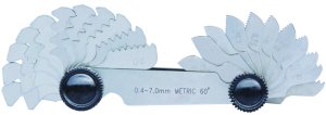Diş Tarağı Metrik 60° 922 Serisi 0.4-7.0mm
