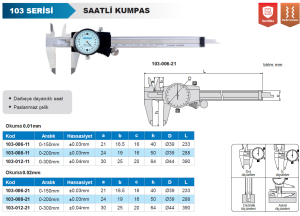 Saatli Kumpas 103 Serisi