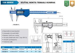 Dijital Nokta Temaslı Kumpas 138 Serisi 0-150mm