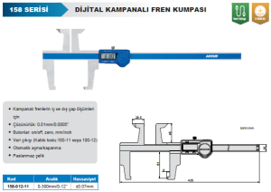 Dijital Kampanalı Fren Kumpası 158 Serisi