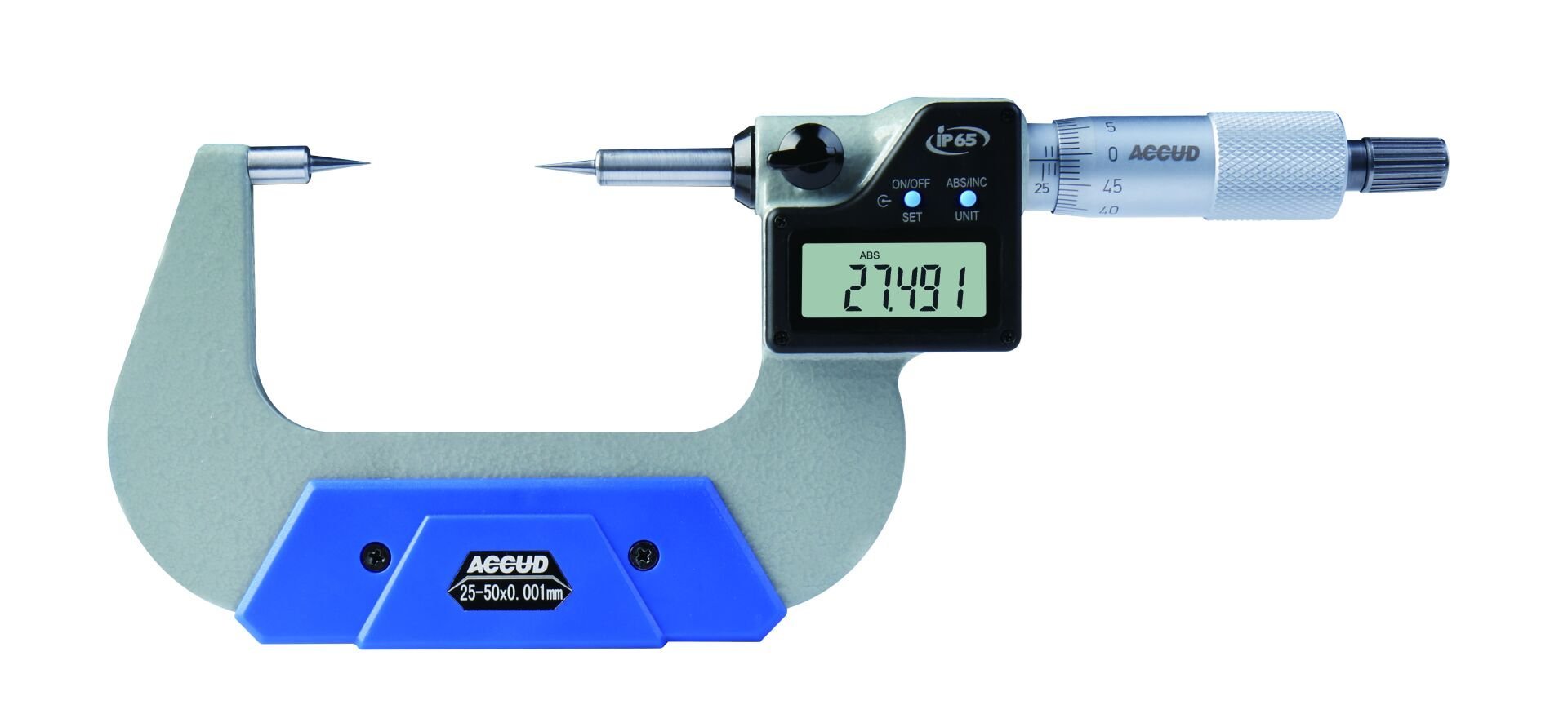 Dijital Nokta Uçlu Mikrometre 317 Serisi Tip B 0-25 mm